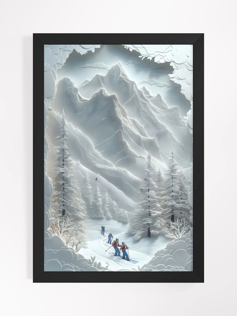 Paper Peaks - Framed Posters Ideal for Airbnb and Home Decor