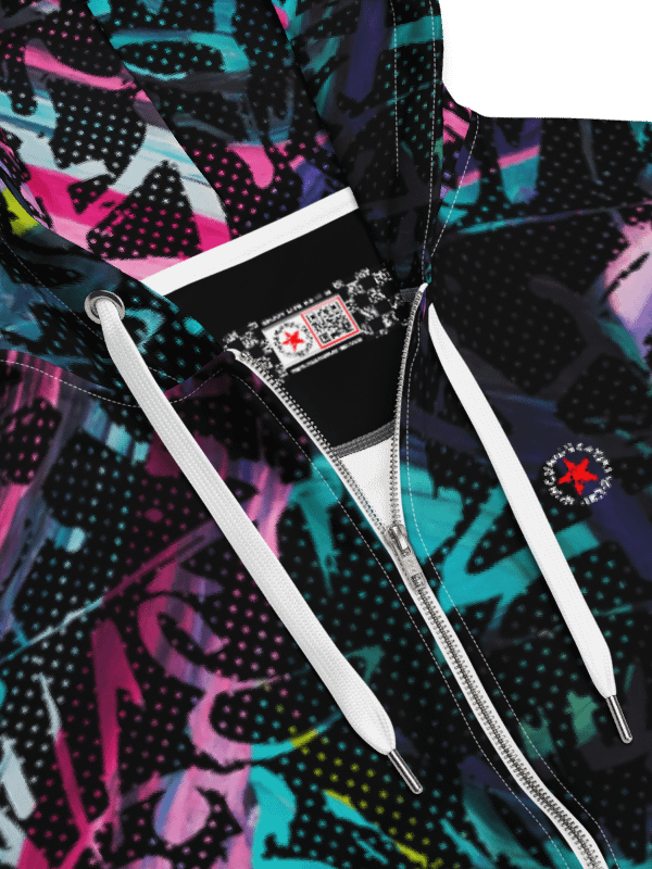 Hoodie Design No. 312 - Graffiti Color Madness Dotted Geometric Art Pattern product image (5)