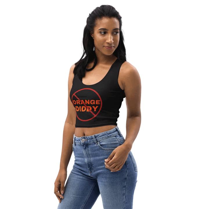 No Orange Diddy Stretchy Black Crop Top product image (1)