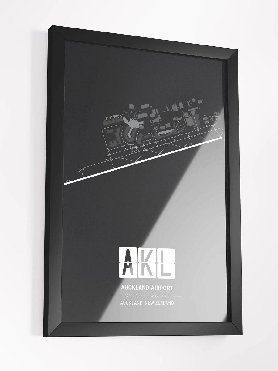Framed Airport AKL Premium Map On Matt Paper product image (3)