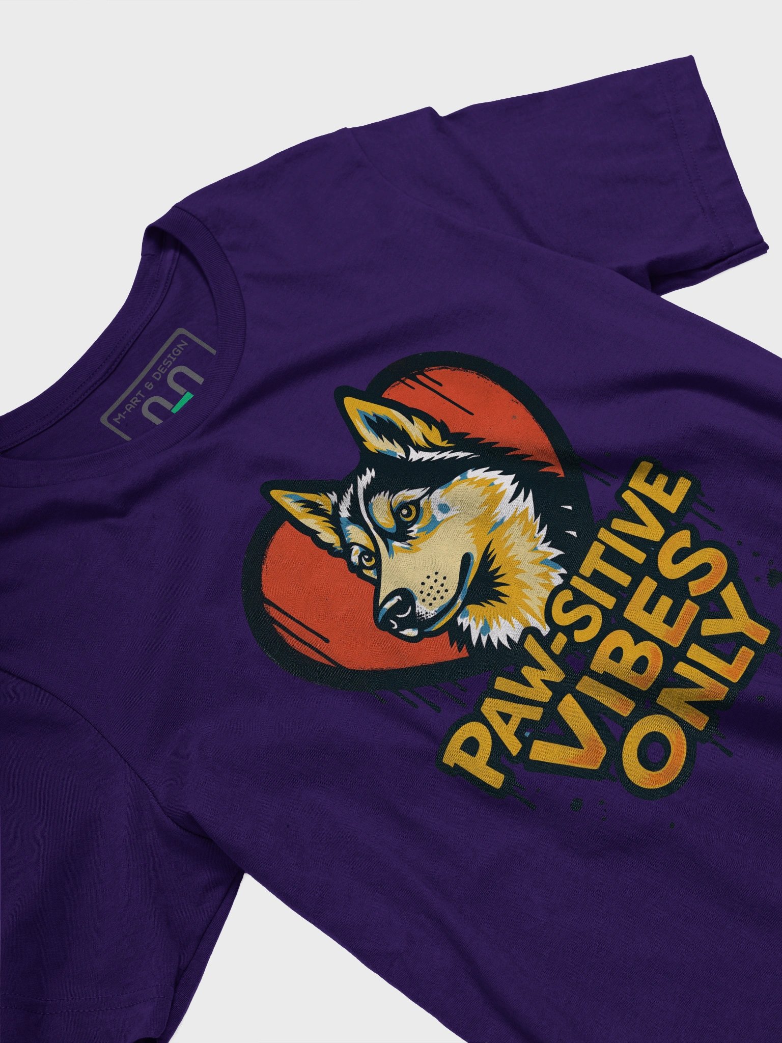 Husky “Paw-sitive Vibes Only” Tee product image (31)