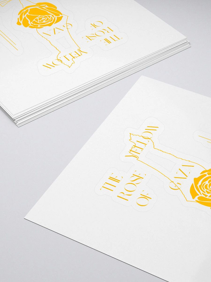 Yellow Rose of Gaza Vinyl Sticker product image (4)
