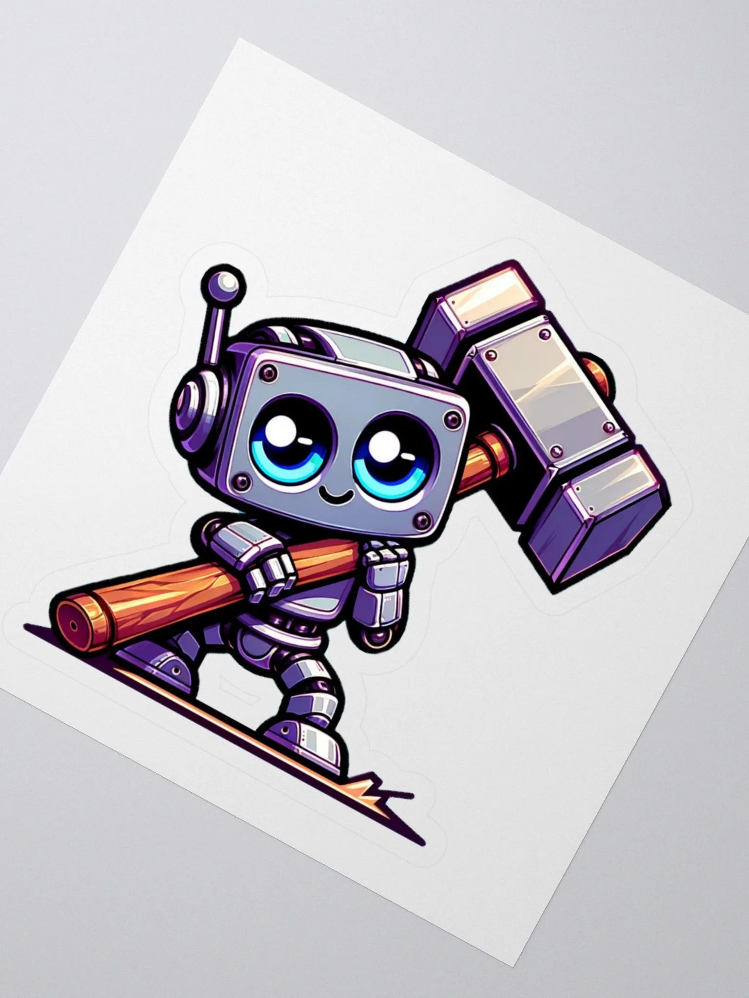 Hammerbot Kiss Cut Stickers product image (2)