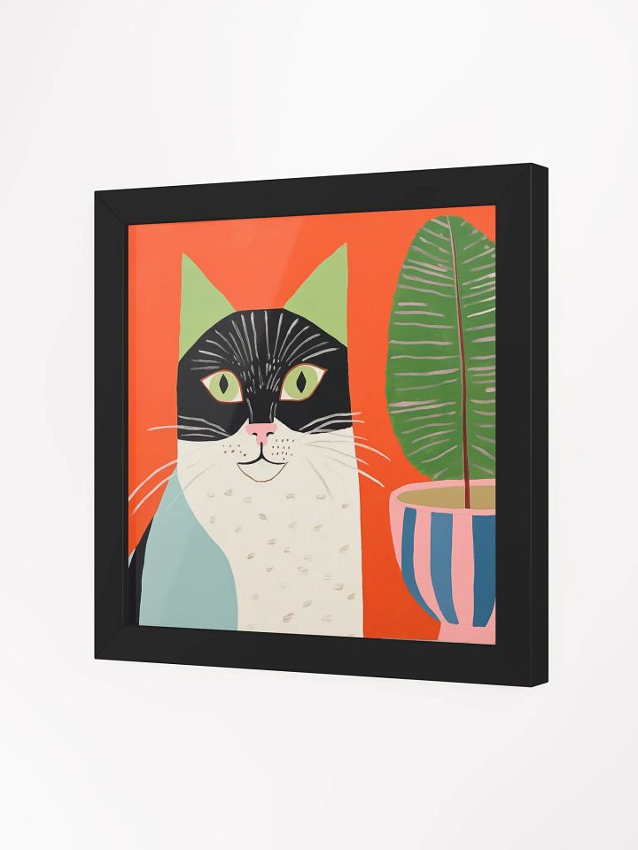 Minty Feline Bliss Framed Poster product image (13)