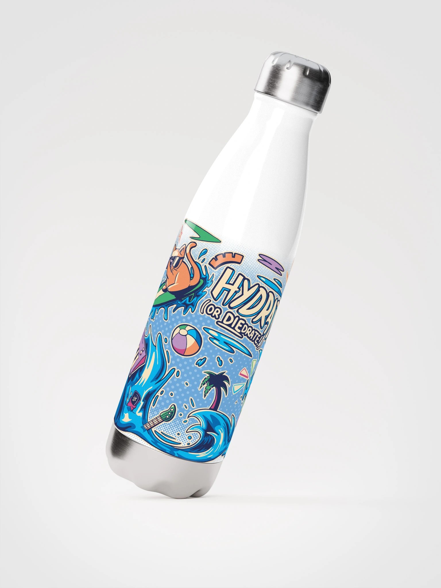 Hydrate (or DIEdrate) | Twist Cap Water Bottle product image (2)
