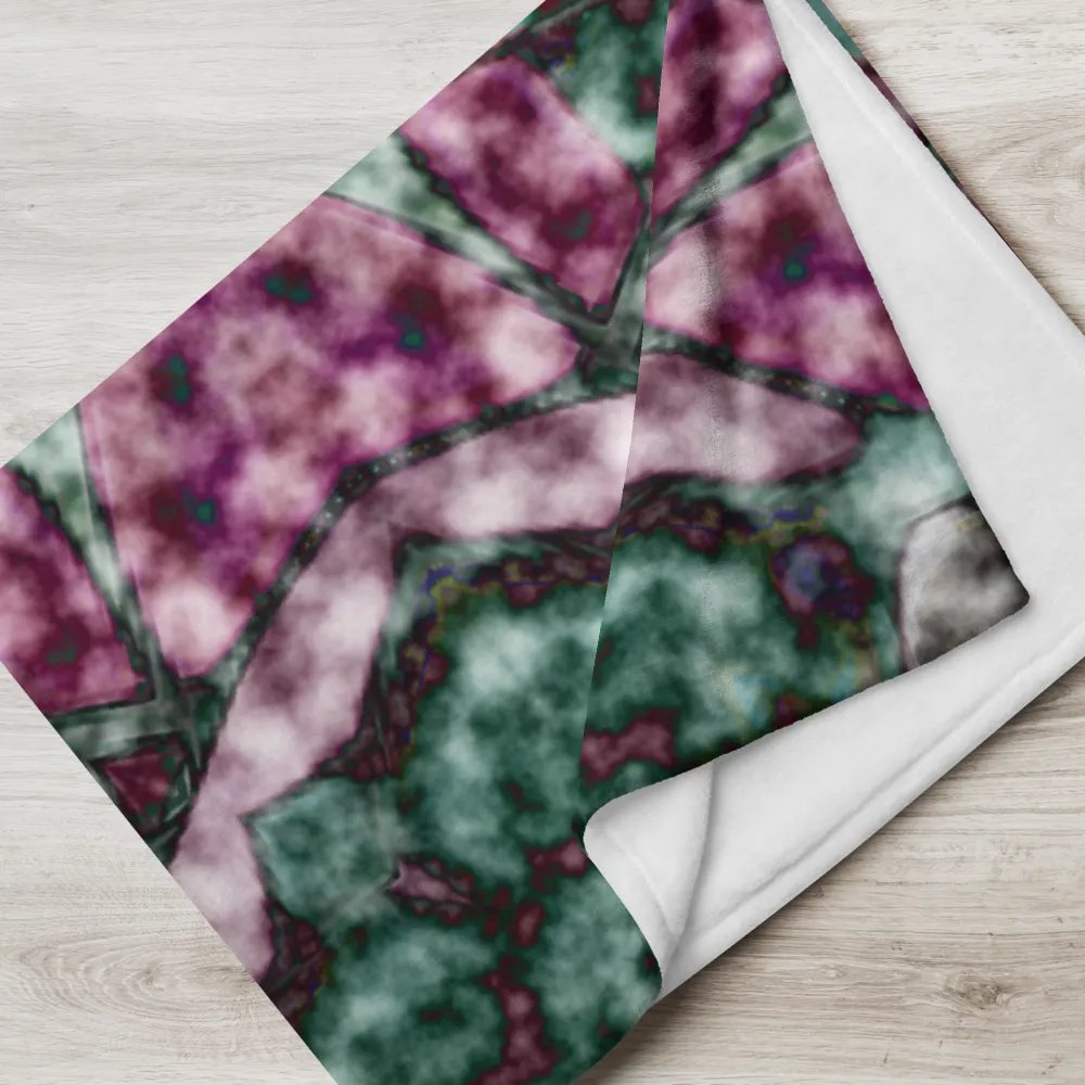 Bohemian 6 Pointed Madala Teal and Pink/ Throw Blanket by Allcolor product image (12)