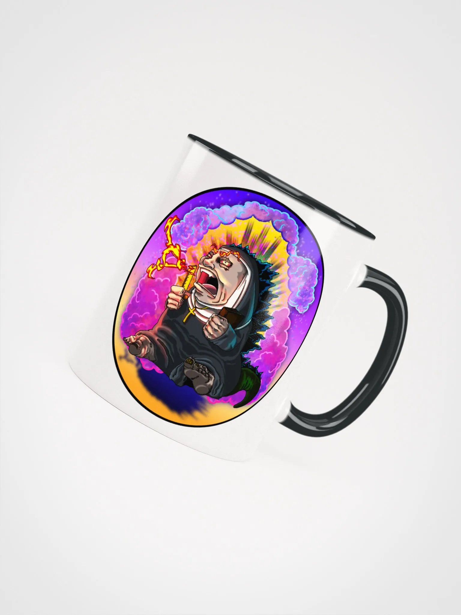 Repent: Ceramic Mug with Color Inside product image (4)