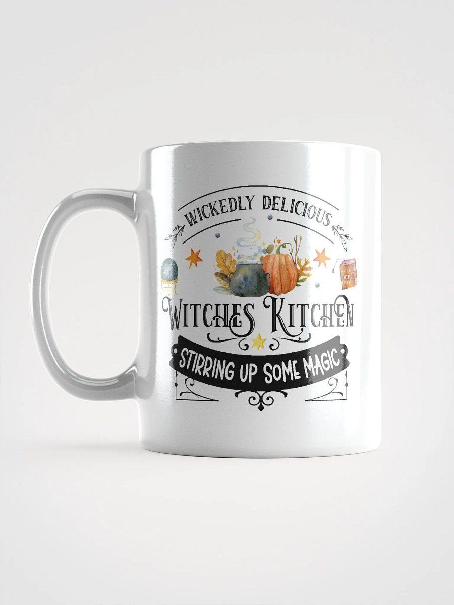 Wickedly Delicious Stirring Up Some Magic WHITE GLOSSY MUG - Witchy, Kitchen Witch, Magic Kitchen Gift product image (6)