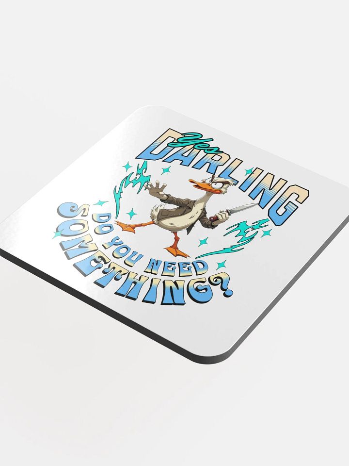 Yes Darling Do You Need Something Quirky Leather Coaster Set product image (1)