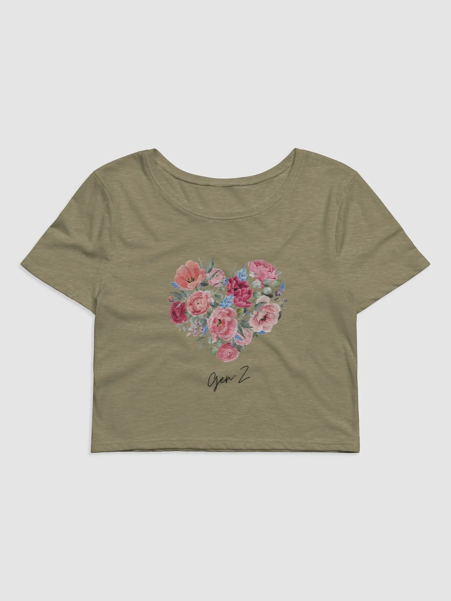 Gen Z Cropped Top Designed by Anopa Silver product image (1)