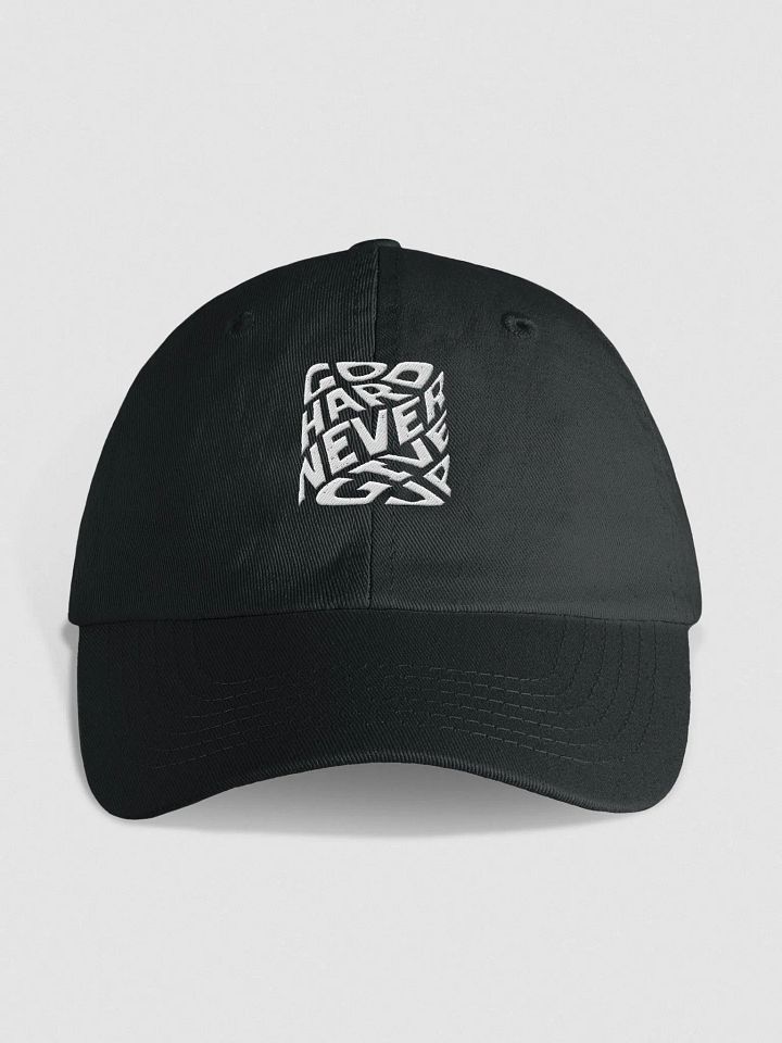 Go Hard, Never Give Up | Valucap Youth Biowashed Dad Hat product image (1)