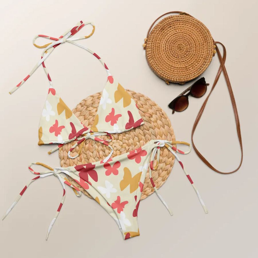 All-Over Print String Bikini - Butterfly product image (8)