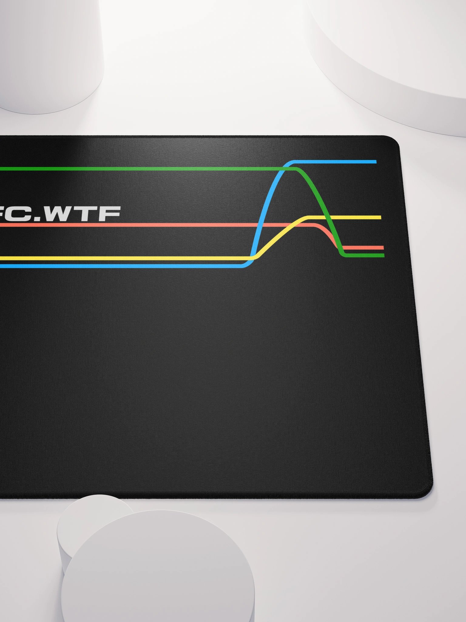 80s Inspired STFC.WTF graph lines Mousepad product image (5)