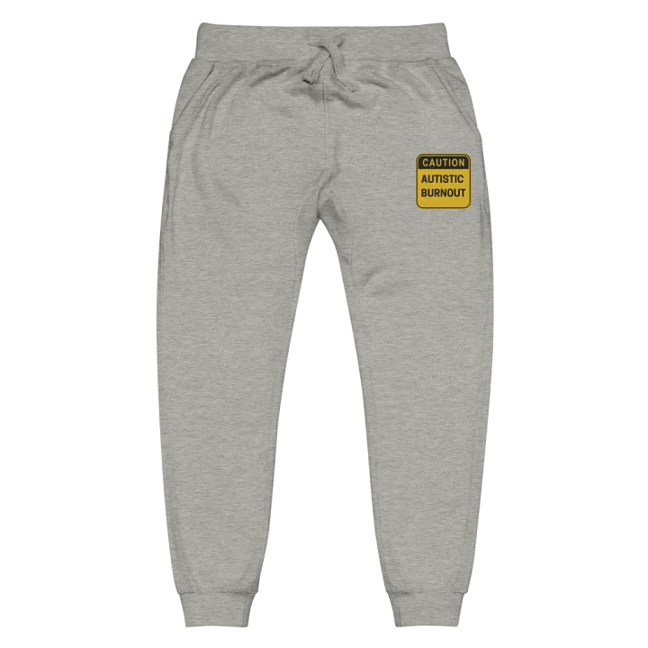 CAUTION: ASD BURNOUT embroidered fleece joggers product image (2)