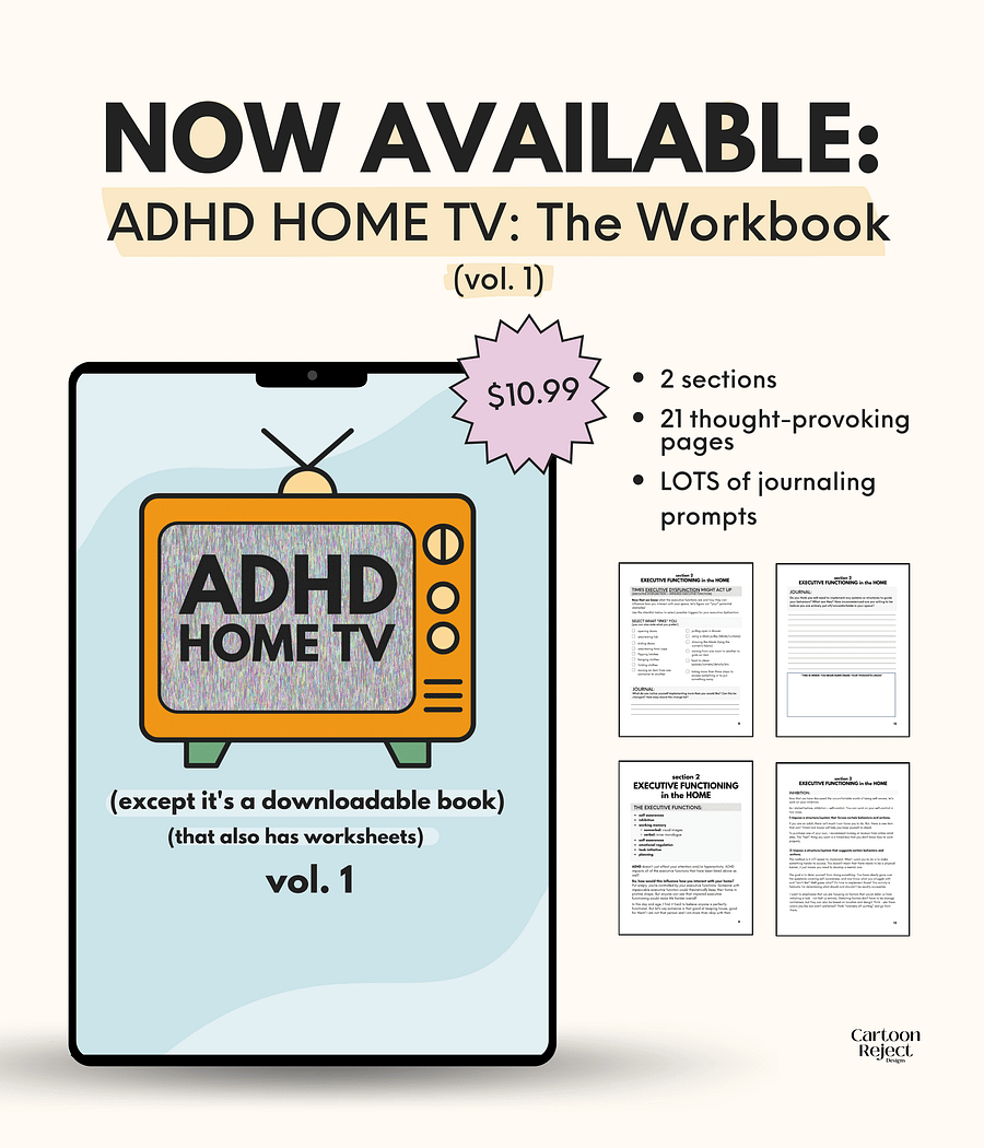 ADHD HOME TV: The Workbook product image (1)
