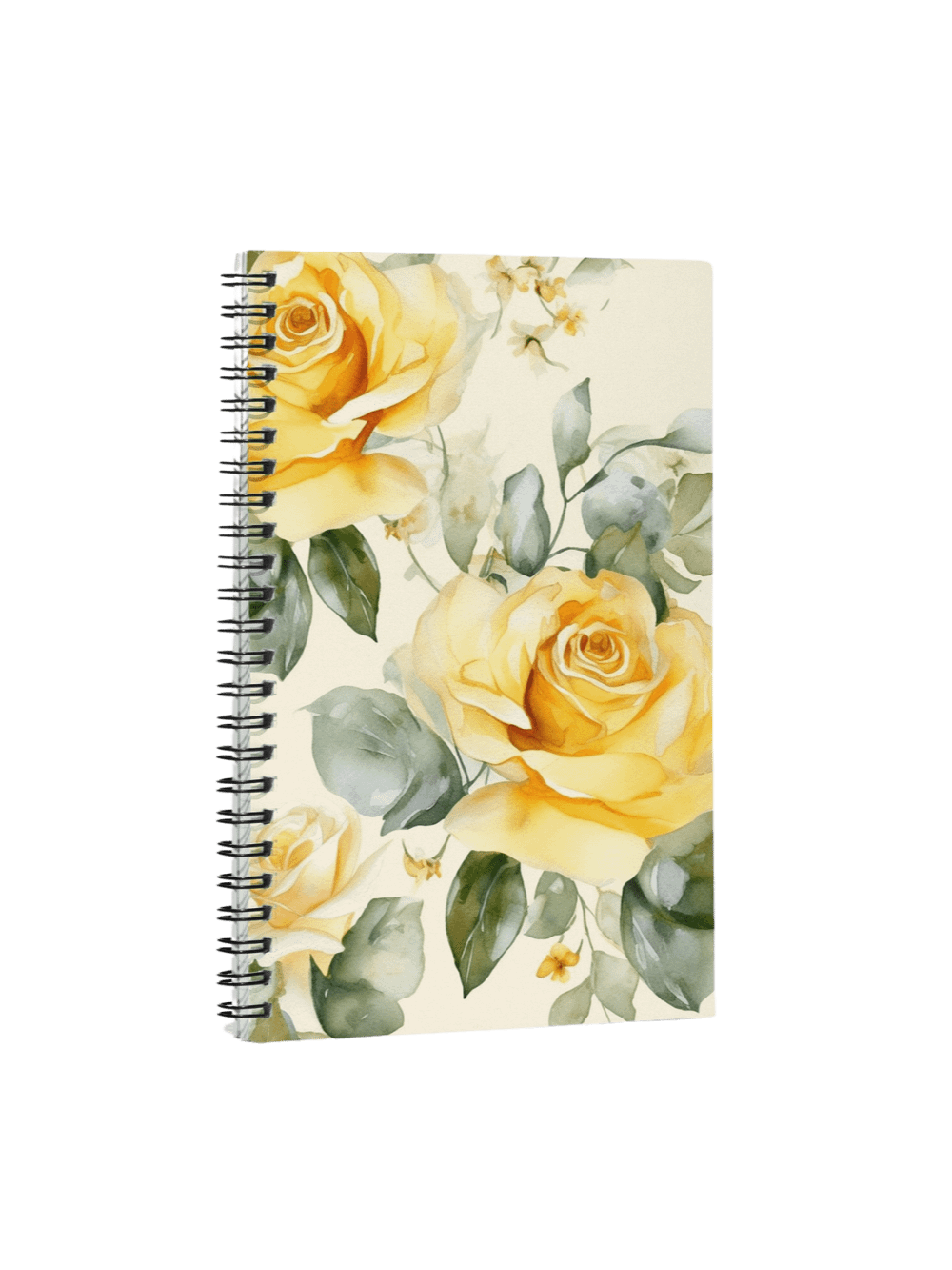 Golden Rose Garden Spiral Notebook product image (1)