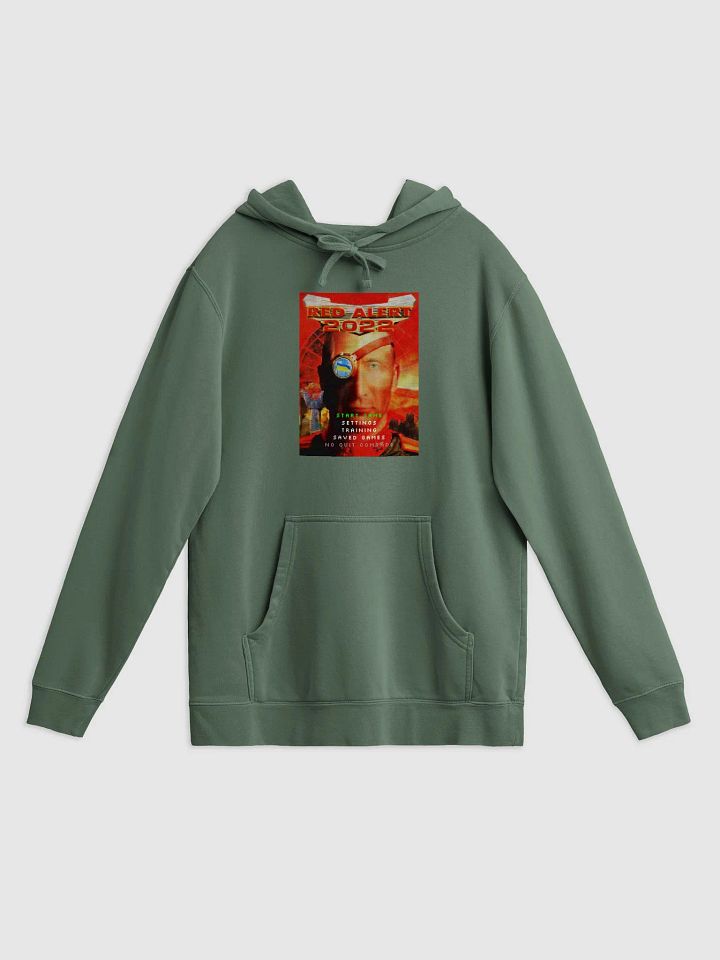 Red Alert 2022 (Putin and Conquer) Independent Trading Co. Pigment Dyed Hoodie product image (1)
