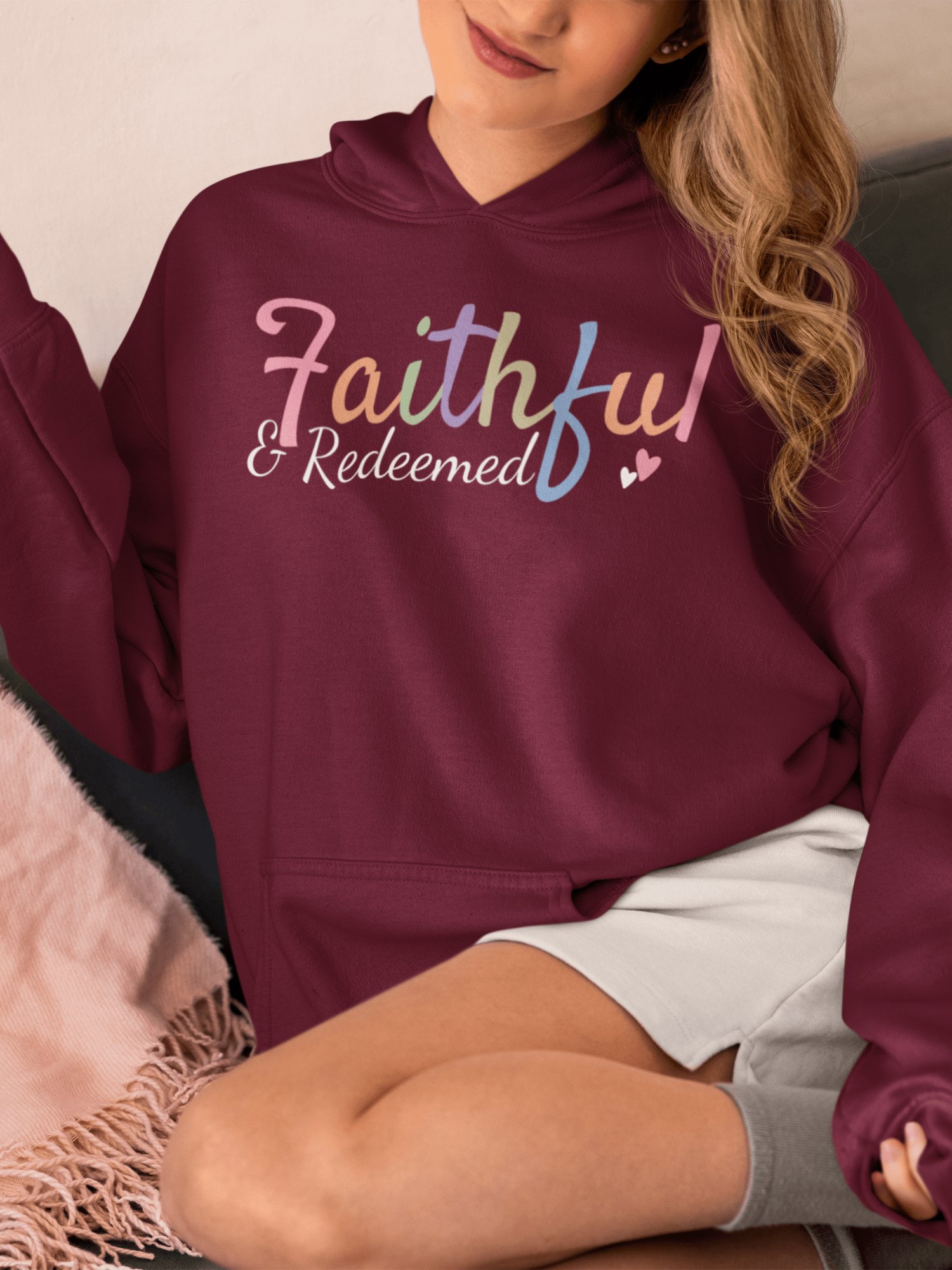 Faithful & Redeemed Gradient Gildan Hoodie product image (1)
