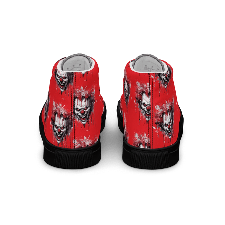 Sinister Clown Red Men's High Top Shoes product image (5)