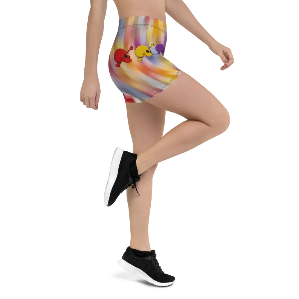 Whimsical Skulls All-Over Print Shorts product image (3)