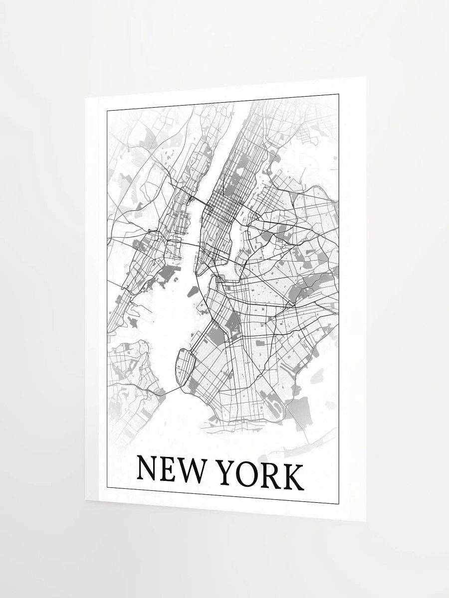 New York City, New York, USA, city map print product image (2)