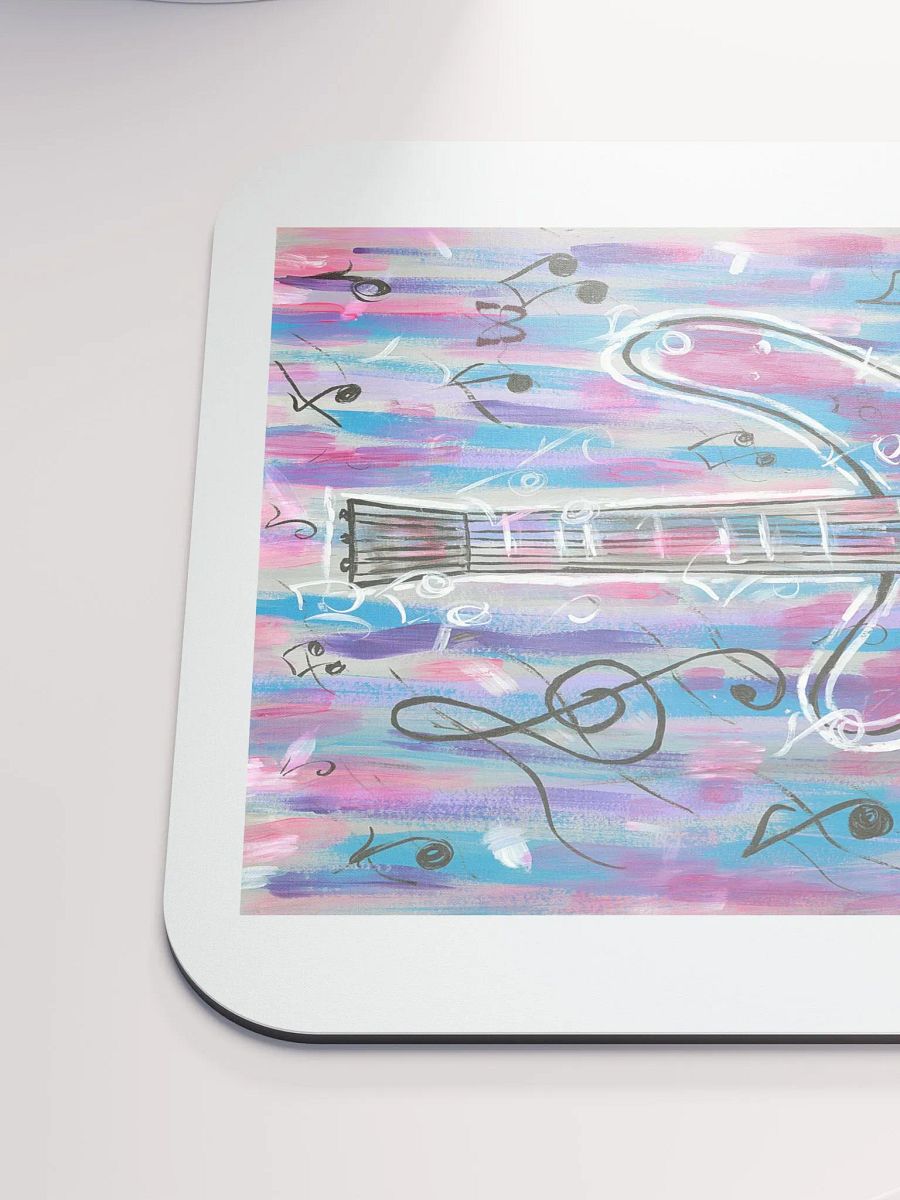 My Guitar (art by Dina R.) acrylic painting picture - mouse pad product image (6)