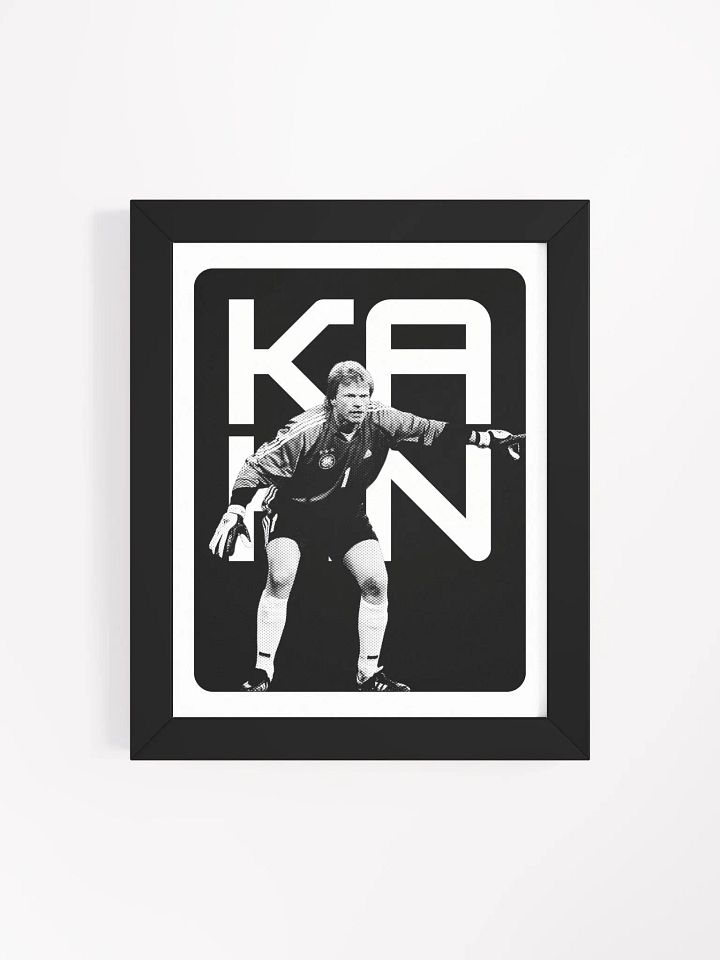 Oliver Kahn BW Germany Name Art Framed Print product image (2)
