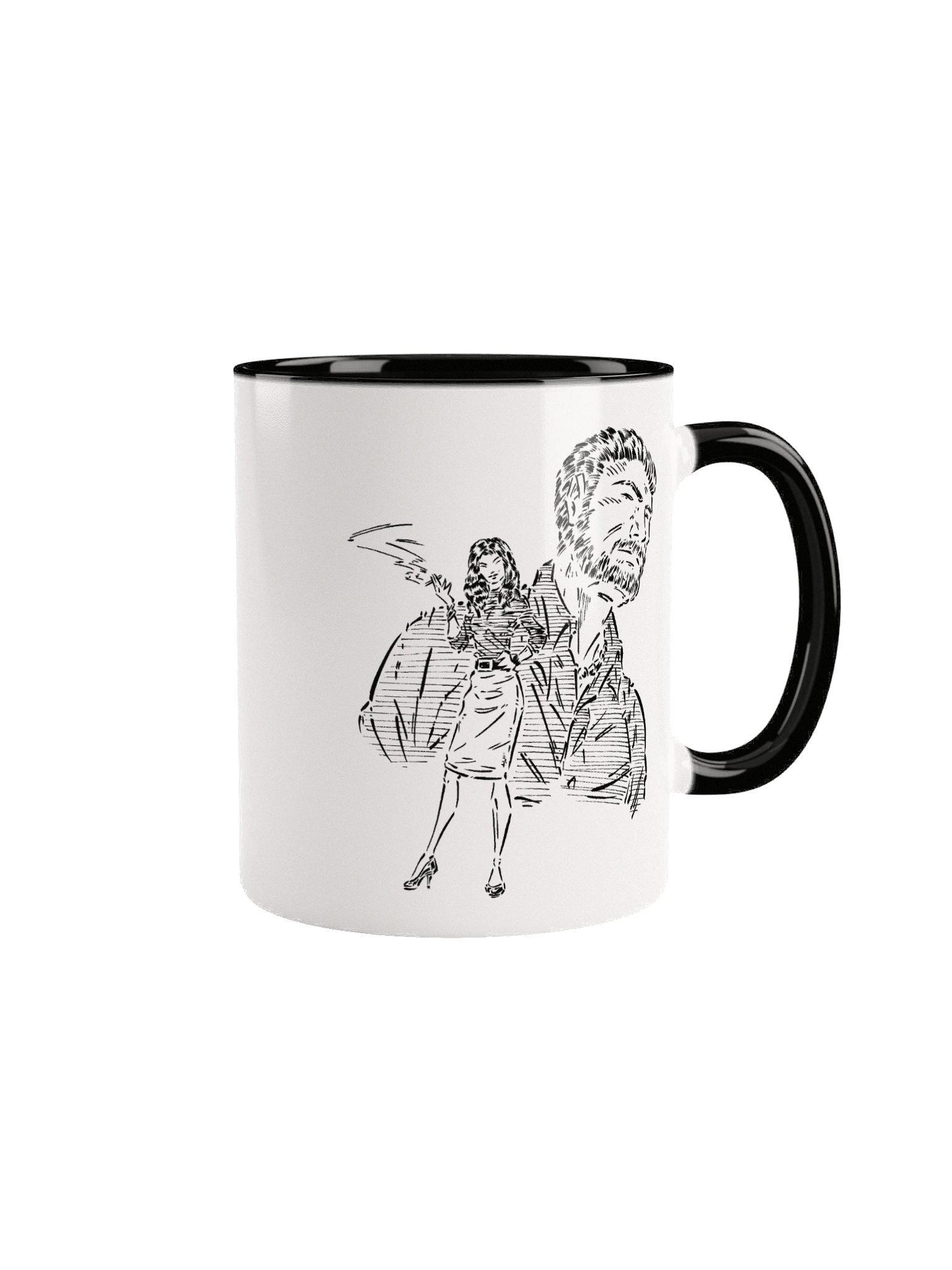 MEIFUMADO | Atsuko & Maeda | Black & White Mug product image (1)