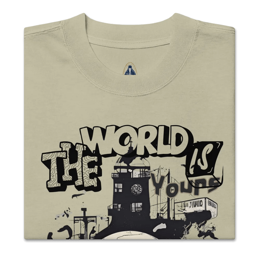 The world is yours unisex faded t-shirt product image (4)