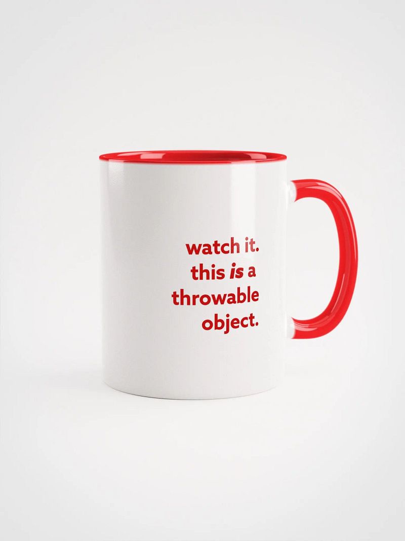 Probable Weapon Mug, red