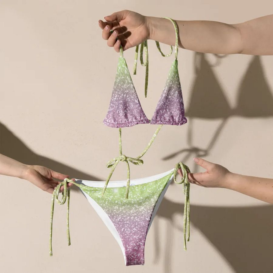 Glitter Unicorn Texture Design String Bikini (12) product image (7)