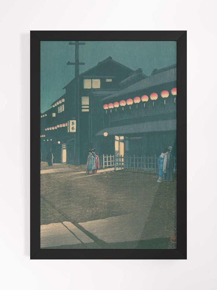 Night Scene at Soemoncho District, Osaka - Kawase Hasui product image (1)