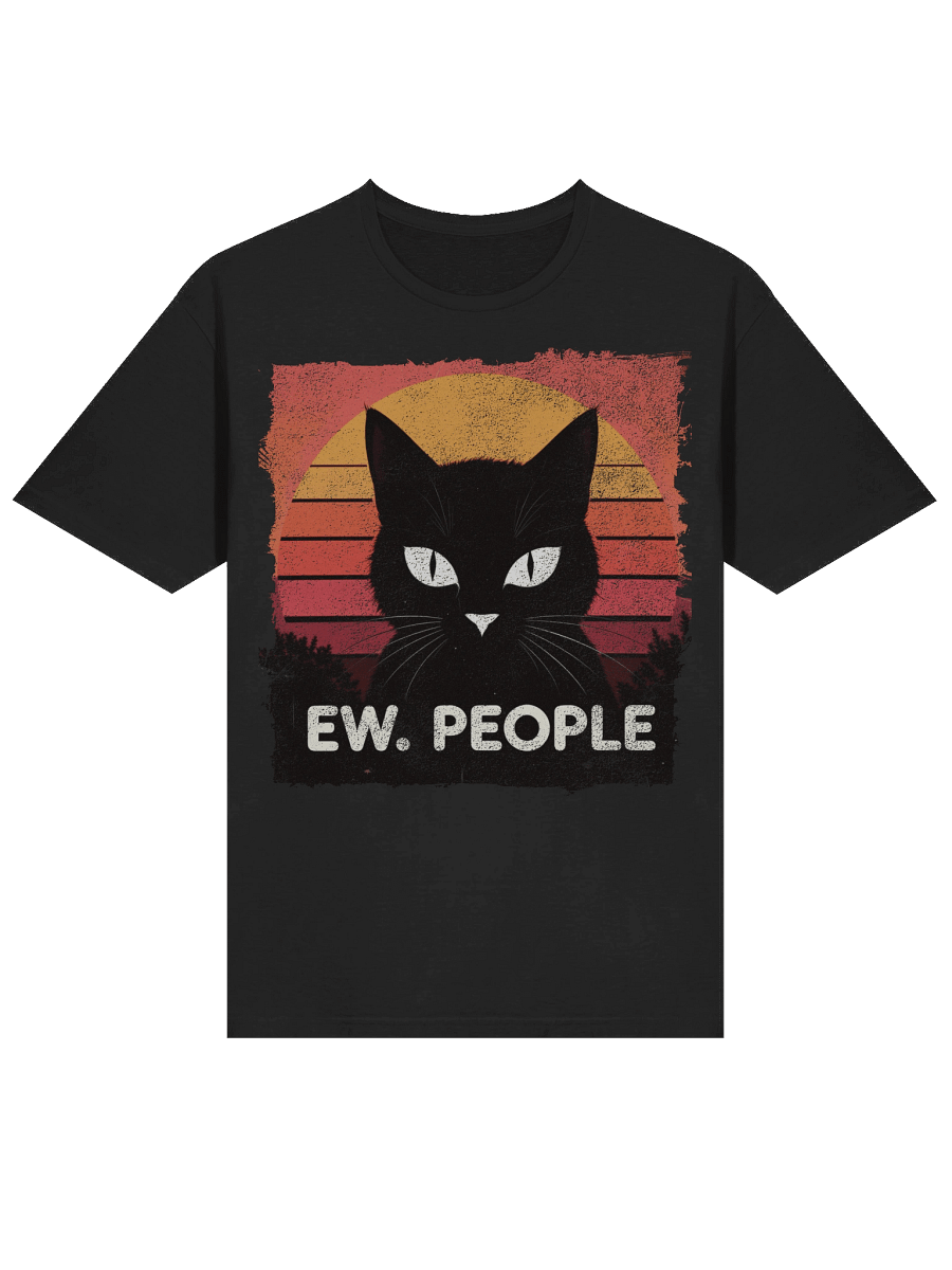 Ew. People Retro Cat T-Shirt product image (16)