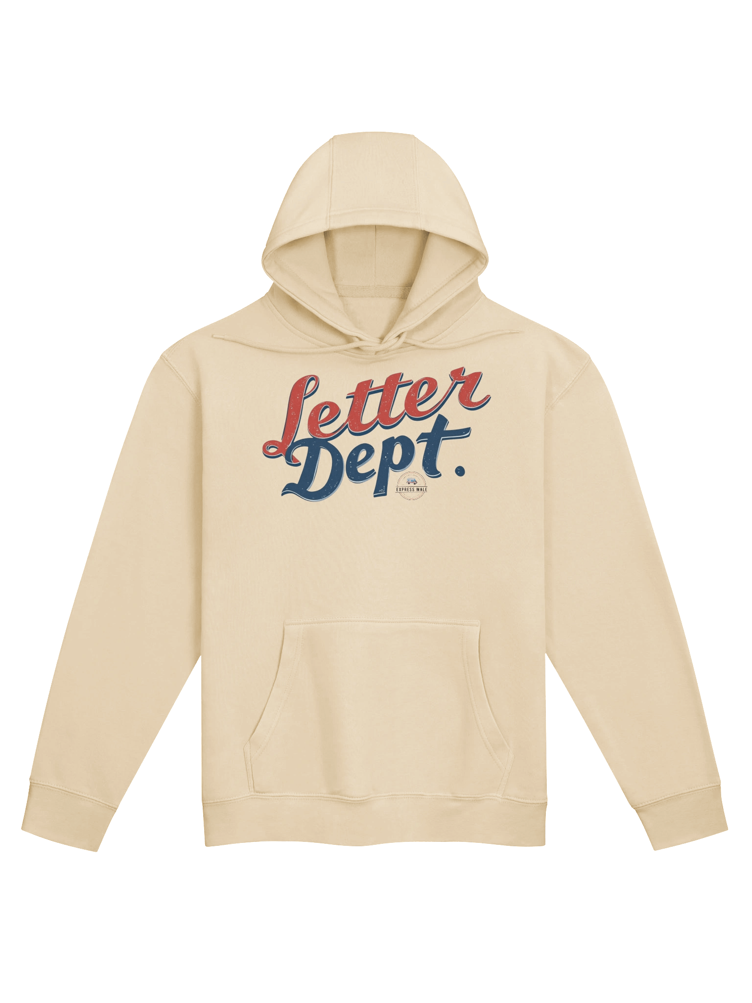 "Letter DEPT." Logo Pullover Hoodie (SAND) product image (1)