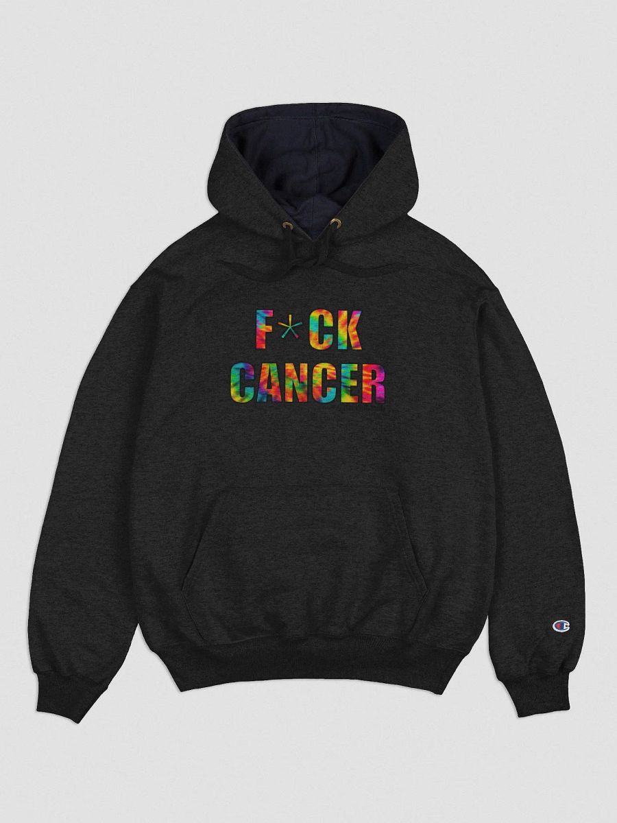 F*CK CANCER TIE-DYE CHAMPION HOODIE product image (1)