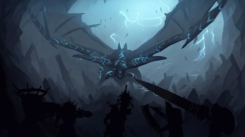 Started working on a Rey Dau wallpaper for a @mapletaffykisses #monsterhunter streams before realizing it didn't match the so...