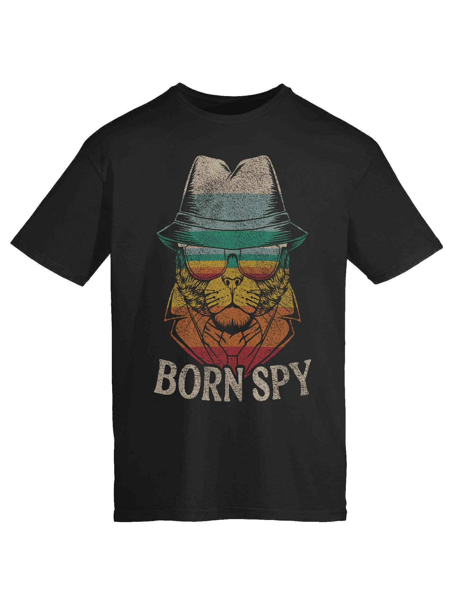 Born Spy Retro Cat T-Shirt product image (51)