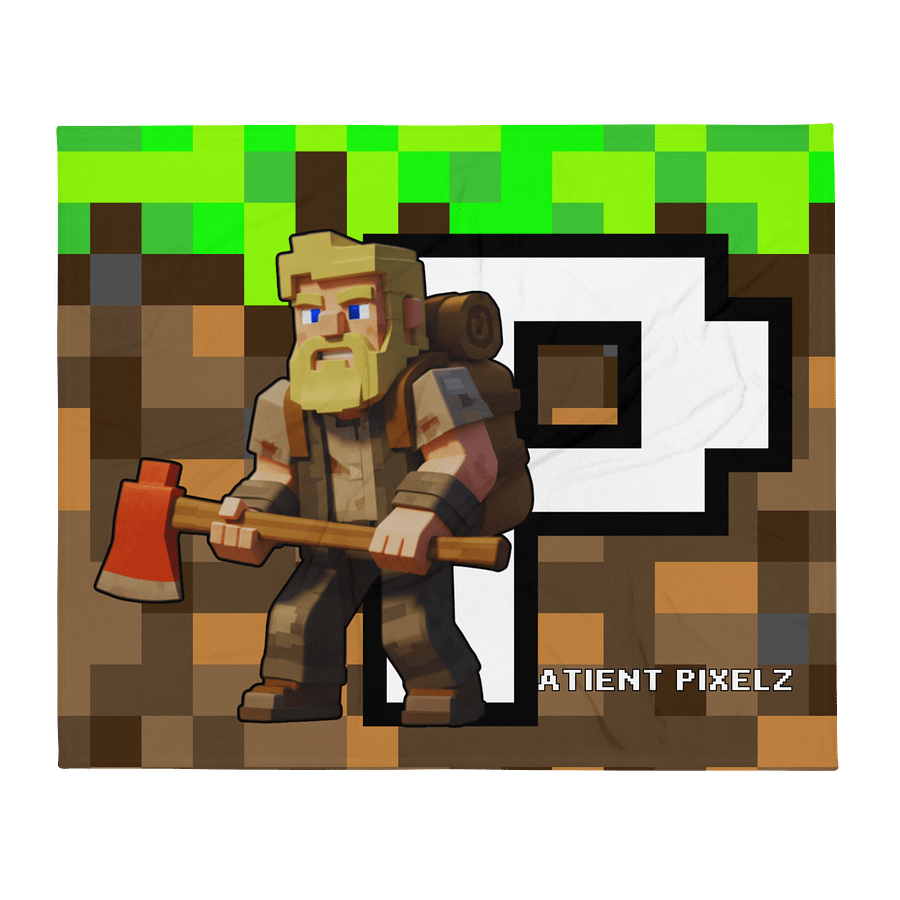 Patient PixelZ P Logo Throw Blanket (PixelZ My Craft) product image (1)