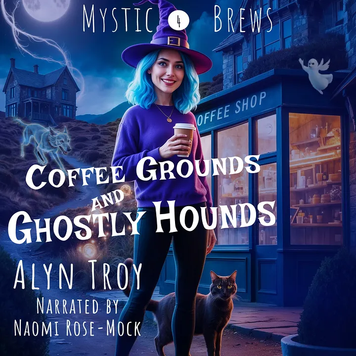 Coffee Grounds and Ghostly Hounds Audiobook product image (1)