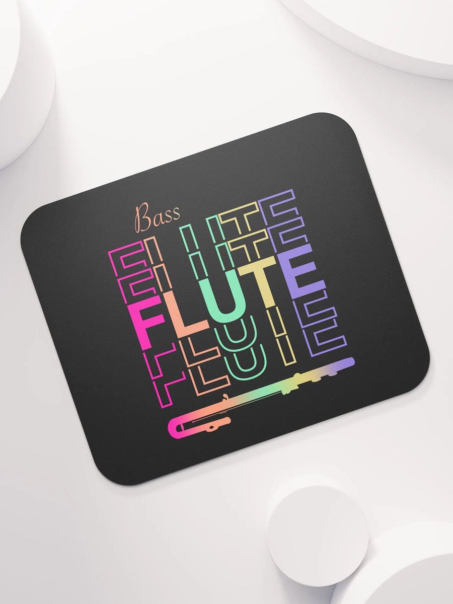 Symmetrical Flute Graphic Mouse Pad - Bass Flute product image (7)