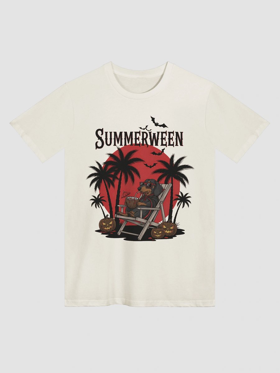 Summerween Vampire Dachshund Unisex T-Shirt product image (3)
