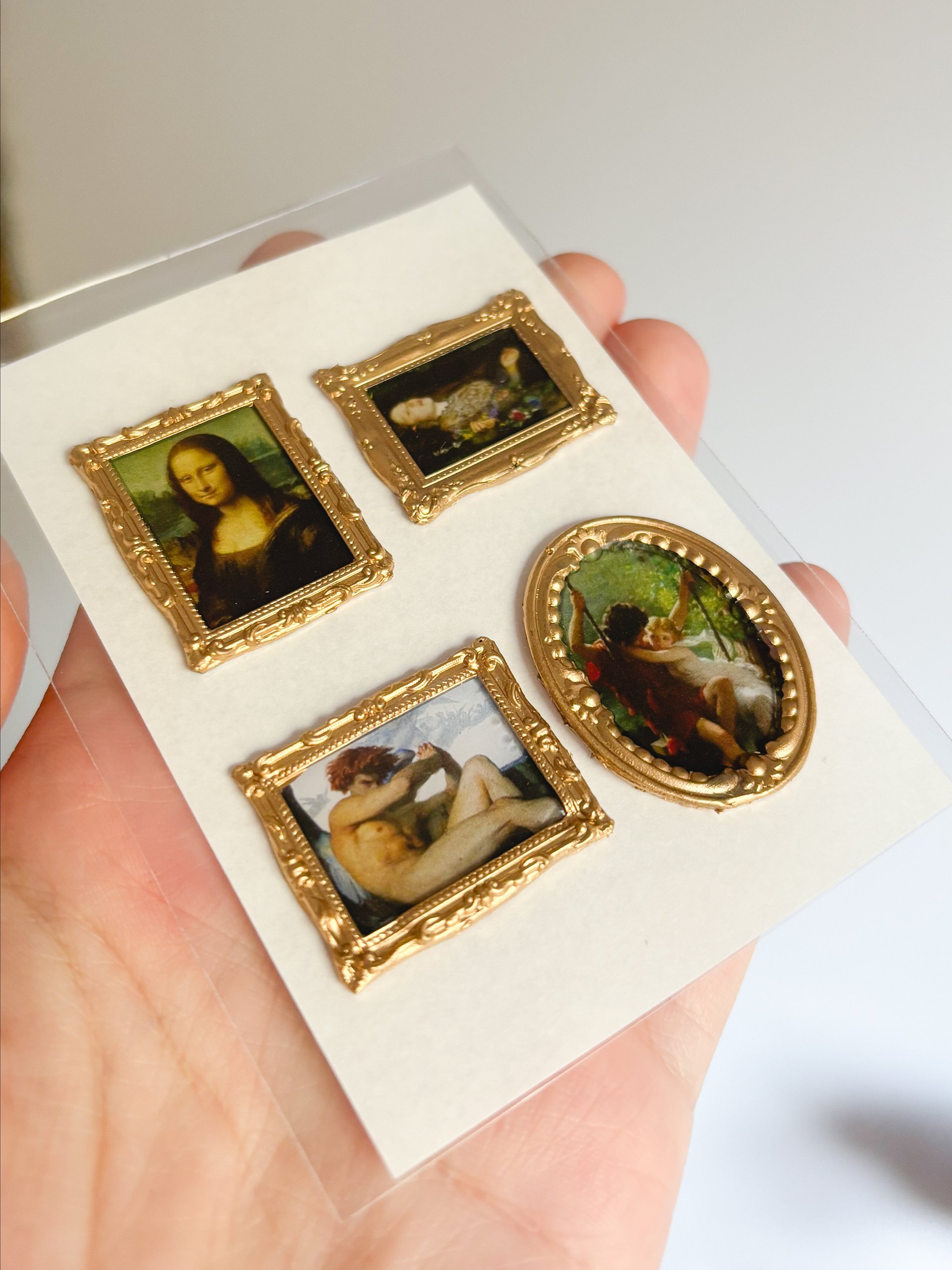 PREORDER Stolen Art 1 Mini Handmade Sticker Gallery Sheet- Pack of 4 product image (2)