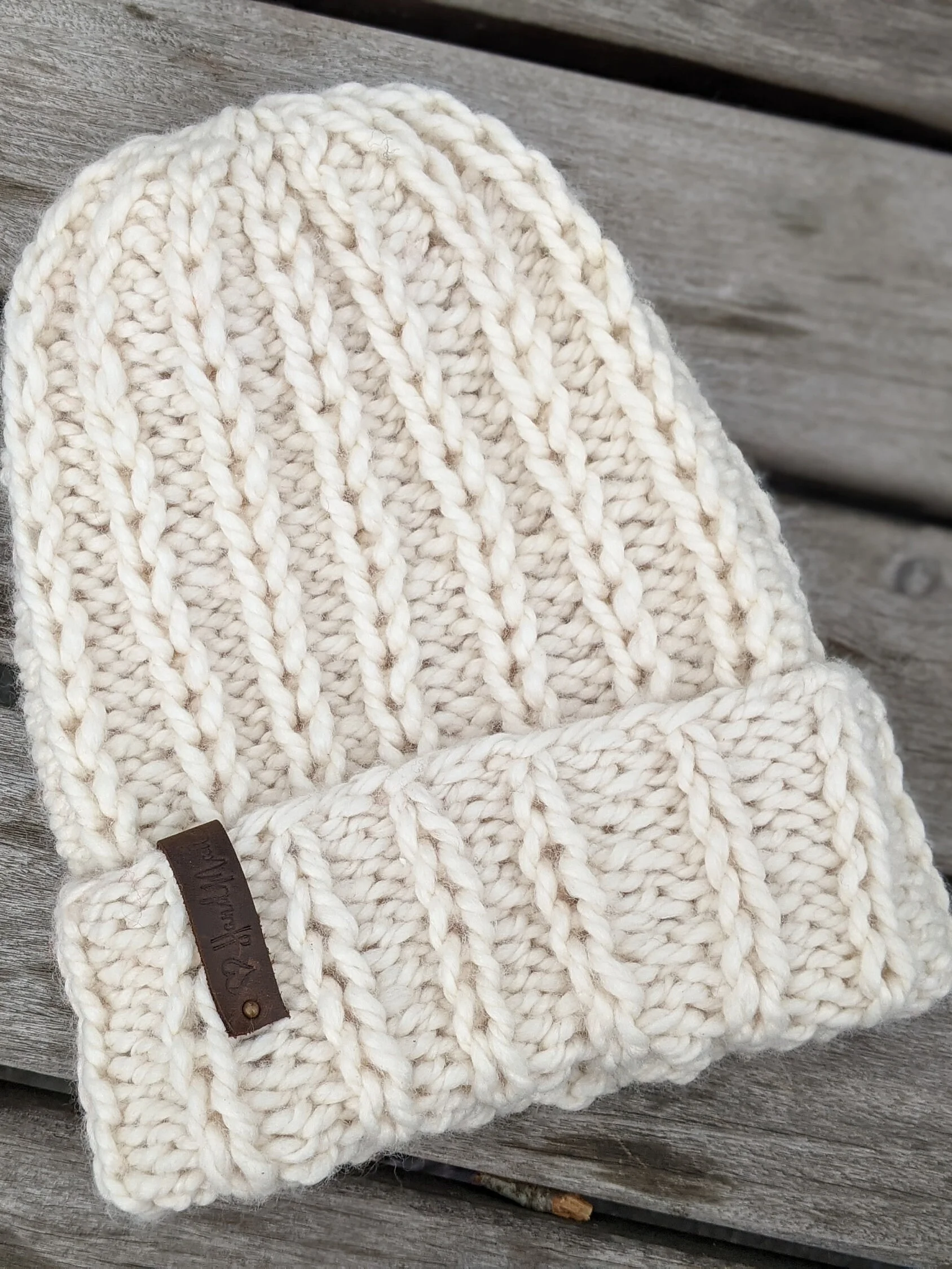 Royal Icing Bulky Hat Knitting Pattern product image (1)