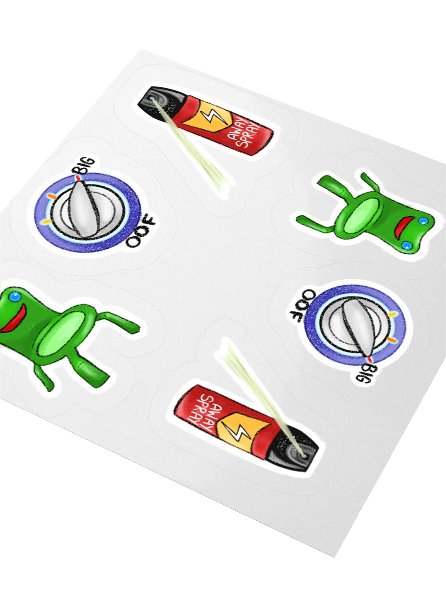 Small Sticker Pack! -Chalk like digitally drawn meme stickers- product image (9)