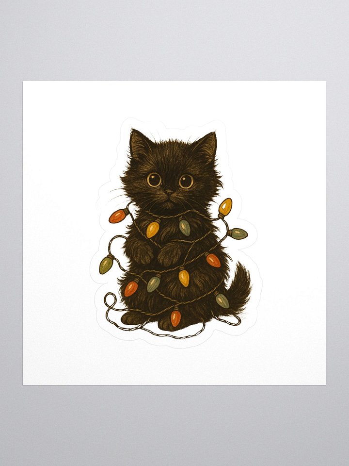 Twinkling Kitten Kiss Cut Stickers product image (1)