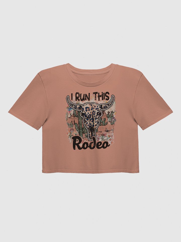 Desert Cheetah Bull Skull Crop Top product image (4)