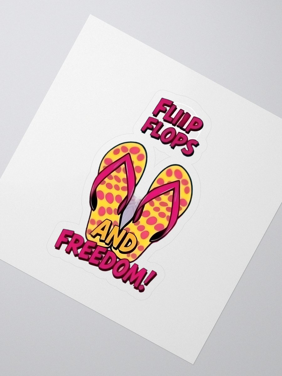Freedom Vibes Flip Flops Stickers product image (2)