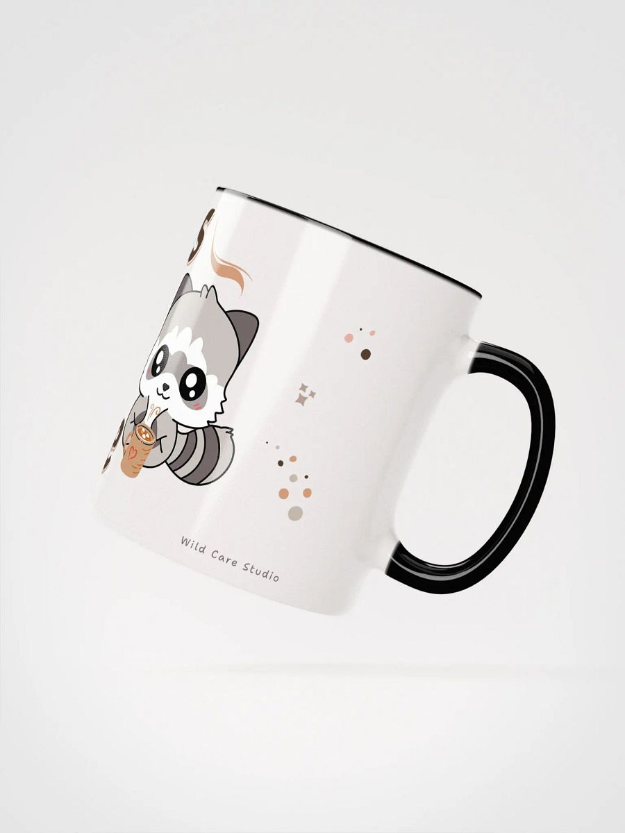 Kawaii Raccoon & Caffeine Ceramic Mug product image (2)