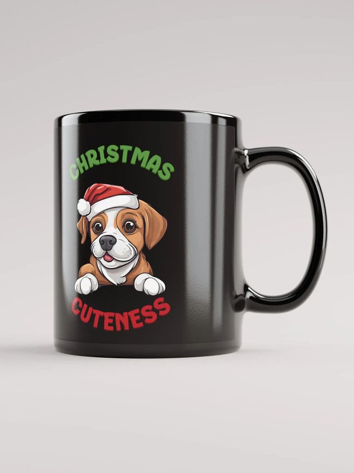 Christmas Cuteness - Dog Lovers Black Mug product image (2)