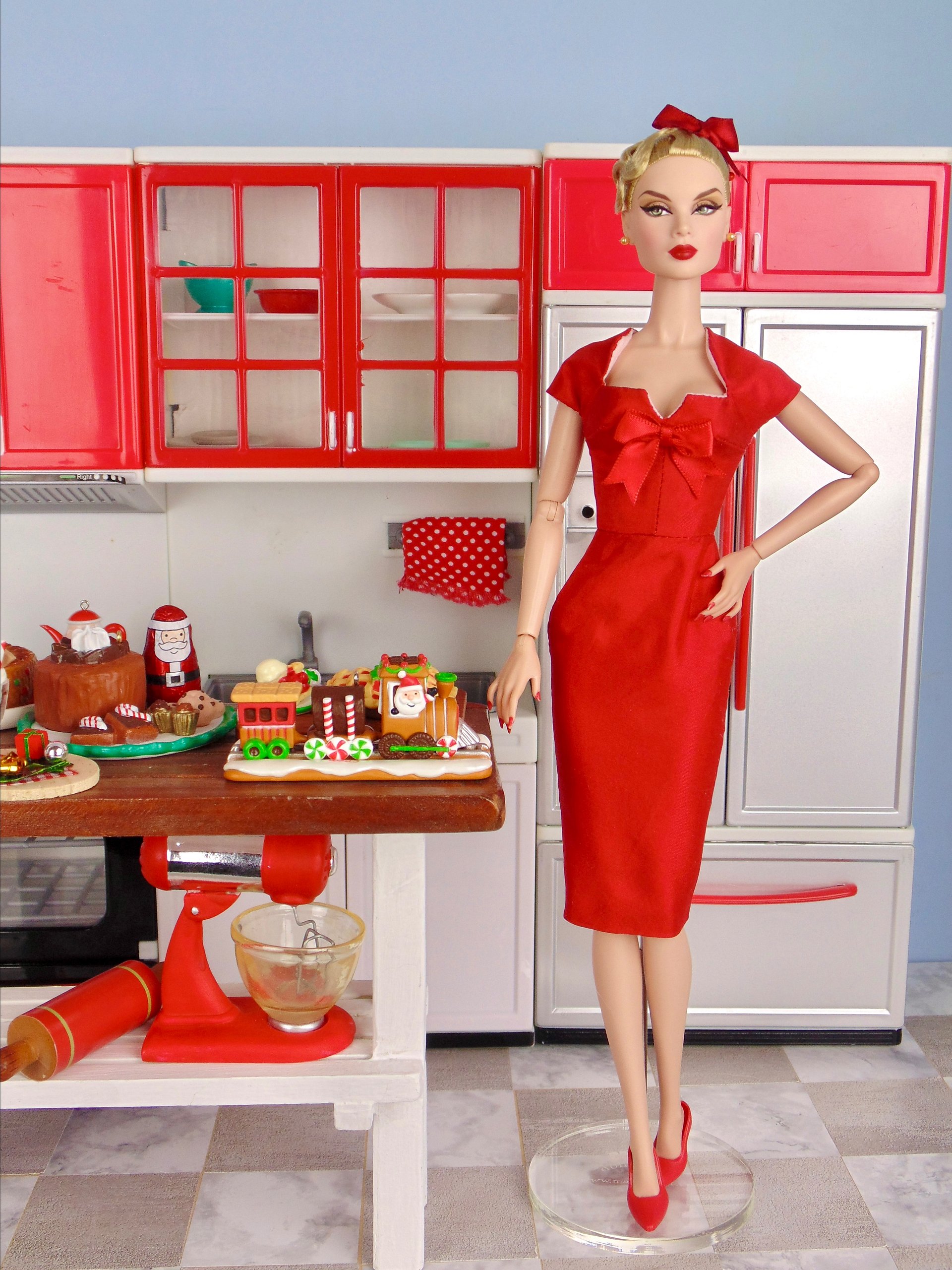 Peppermint Twist OOAK fashion for 12” fashion dolls product image (3)